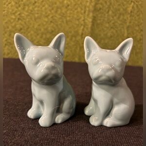 Target Threshold Turquoise Blue French Bulldog Salt & Pepper Shaker Set